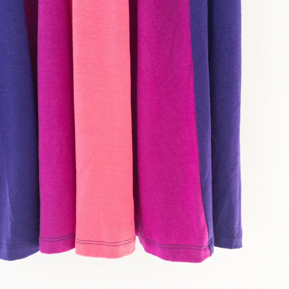 Gap Purple Stripe Color Block Swing Dress
